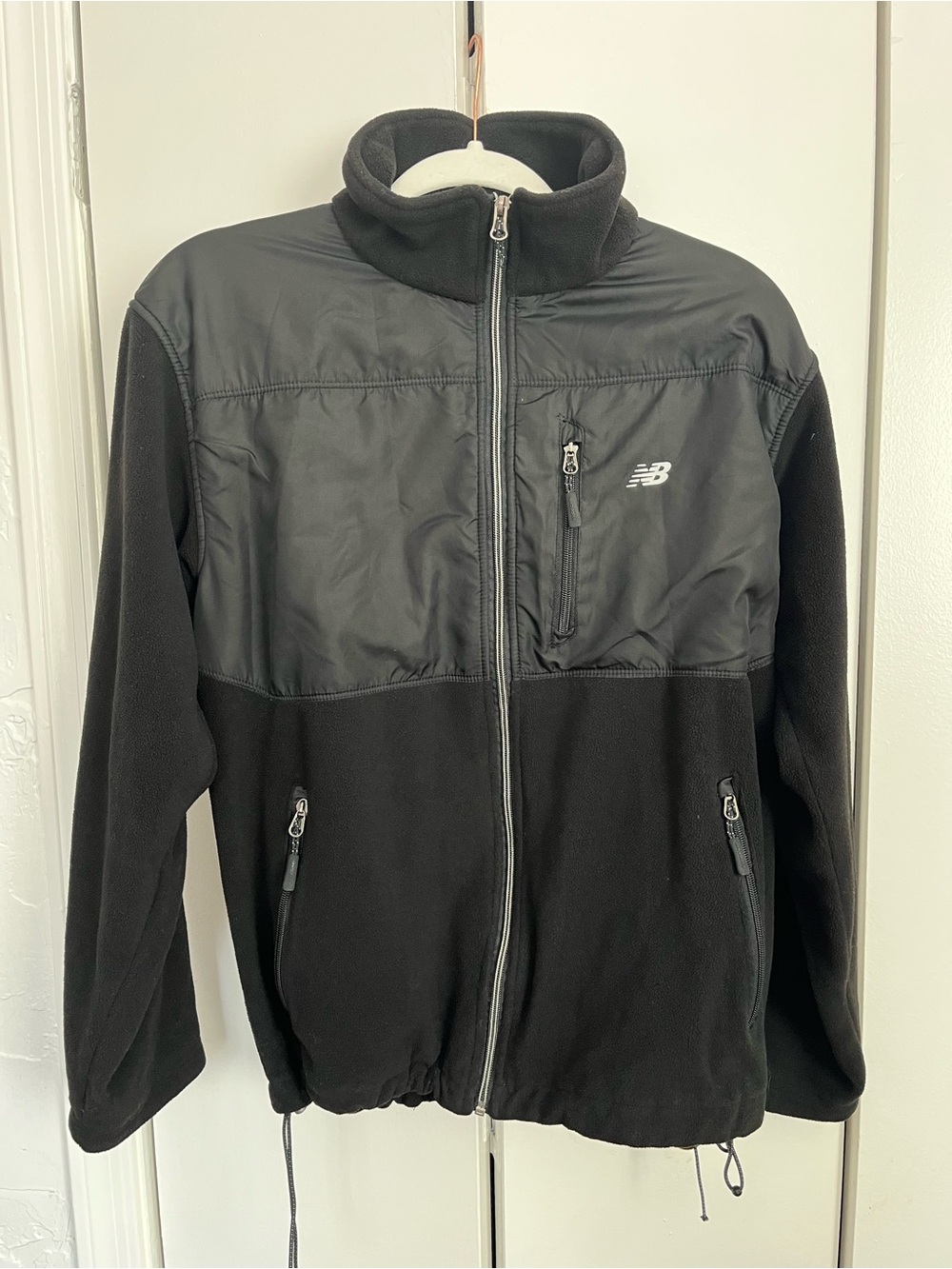New Balance Black Fleece & Shell Zip Jacket